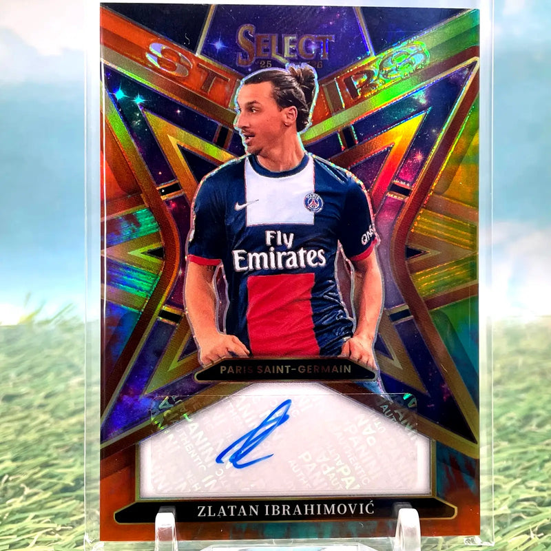 2025-26 Panini Select Ligue 1 Zlatan Ibrahimovic Tie-Dye Auto 10/10 LEGEND RARE