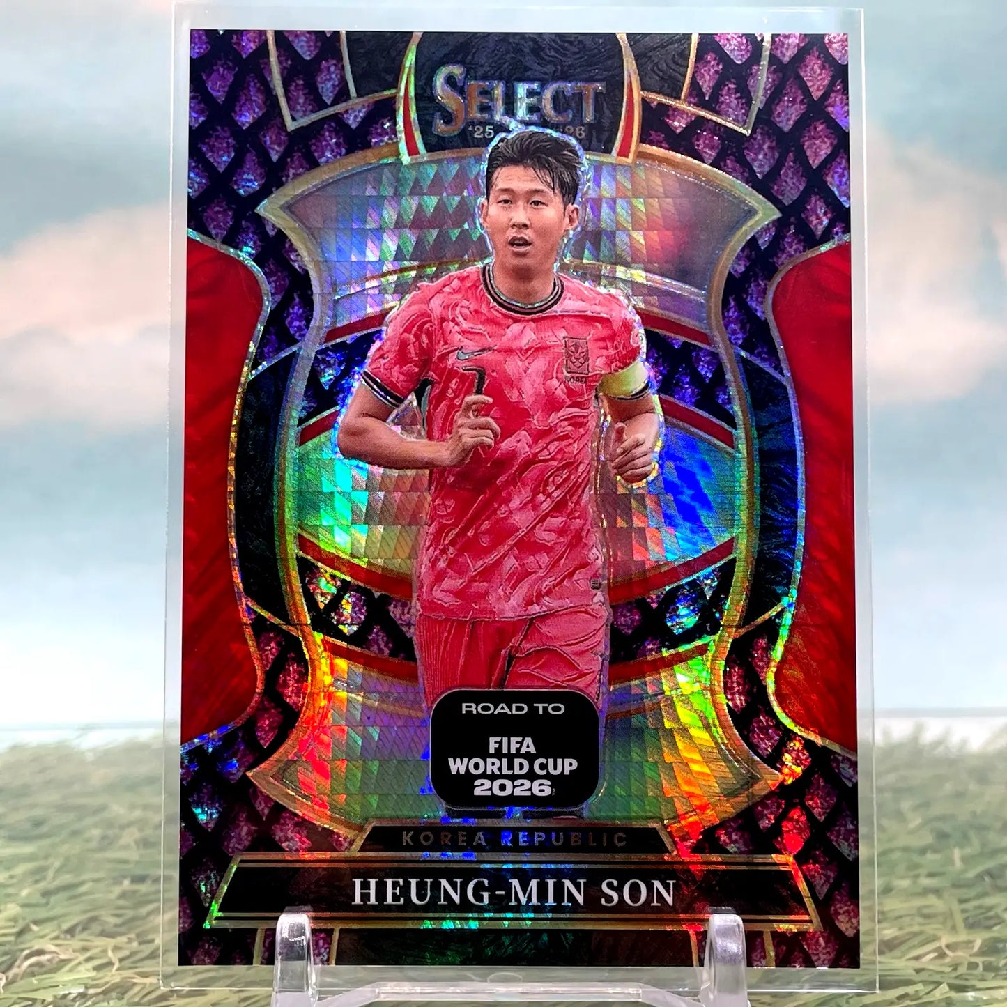 2025-26 Panini Select Road to FIFA World Cup #66 Heung-Min Son Purple Mojo - Soccer Card Single
