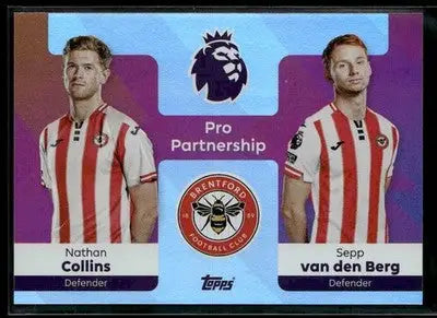 2025-26 Premier League #364 Nathan Collins / Sepp van den Berg PS Rainbow Foil - Soccer Card Single