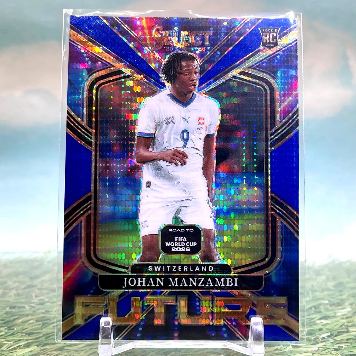 2025-26 Select FIFA World Cup Johan Manzambi Rookie Future Blue Pulsar #25 RC - Soccer Card Single