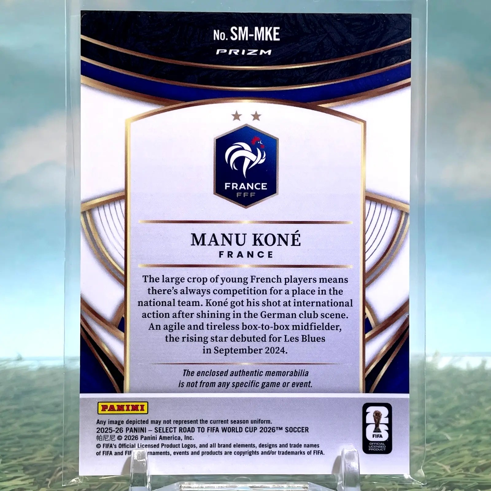 2025-26 SELECT ROAD TO FIFA WORLD CUP MANU KONE PATCH SILVER PRIZM - Soccer Card Single