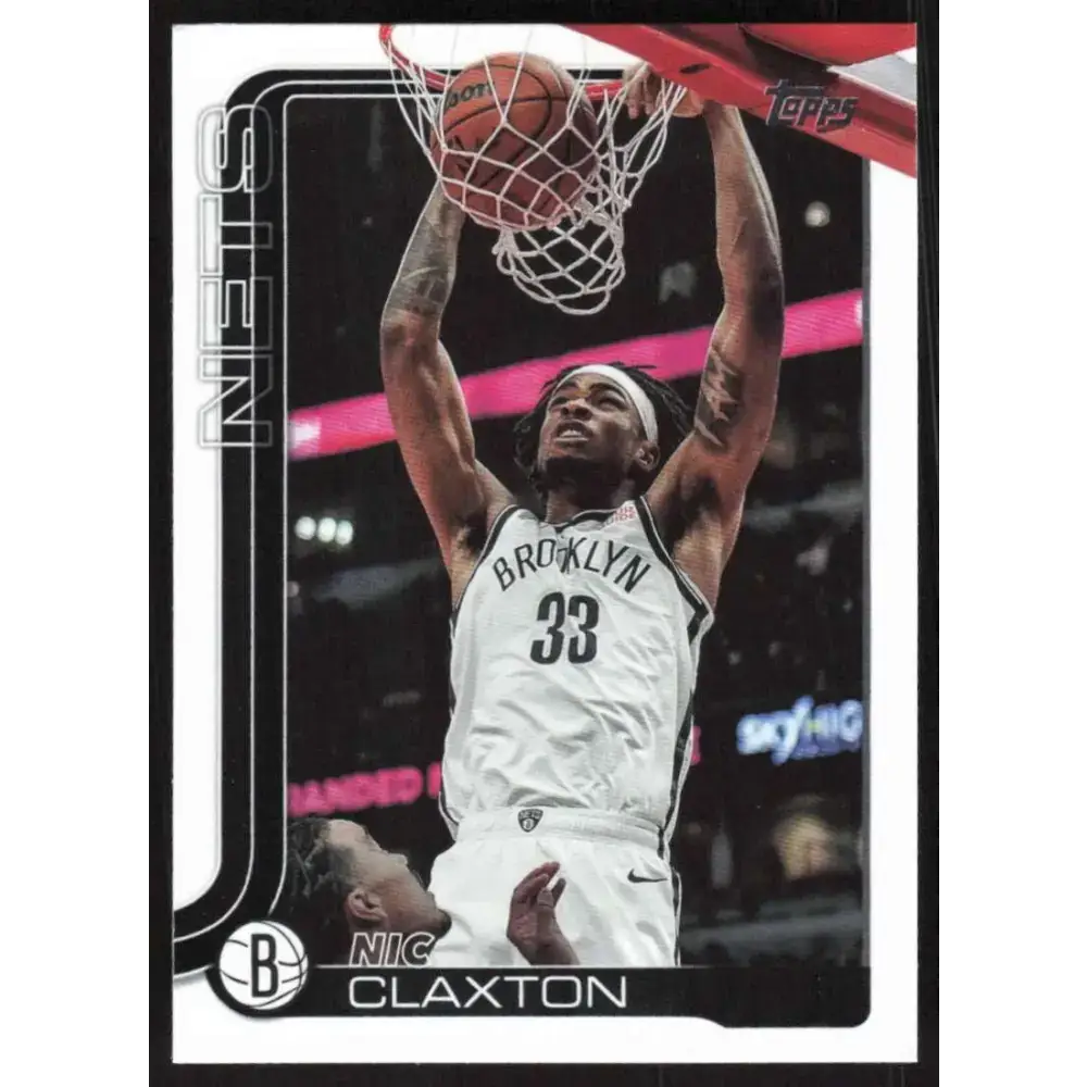 2025-26 Topps #10 Nic Claxton NM-MT Brooklyn Nets Basketball Card - Basketball Card Single