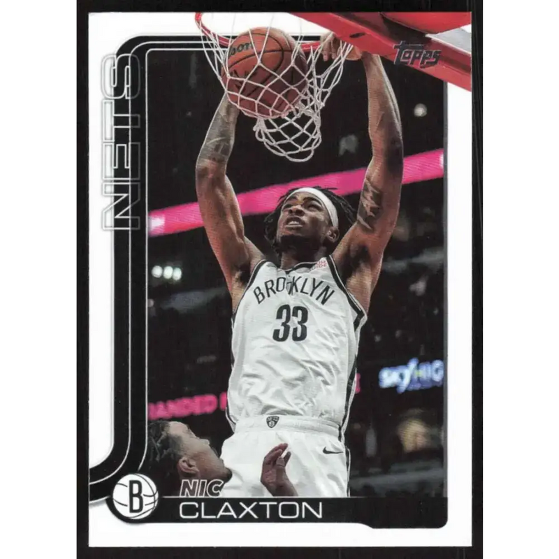 2025-26 Topps #10 Nic Claxton NM-MT Brooklyn Nets Basketball Card - Basketball Card Single