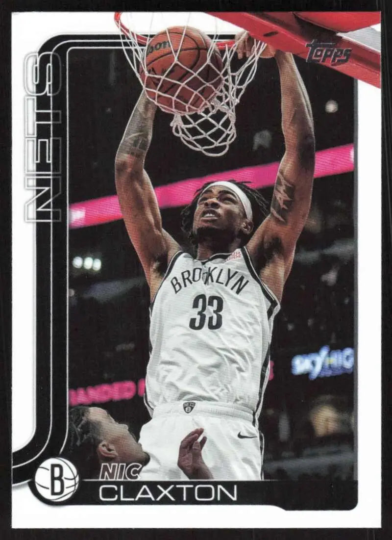 2025-26 Topps #10 Nic Claxton NM-MT Brooklyn Nets Basketball Card - Basketball Card Single