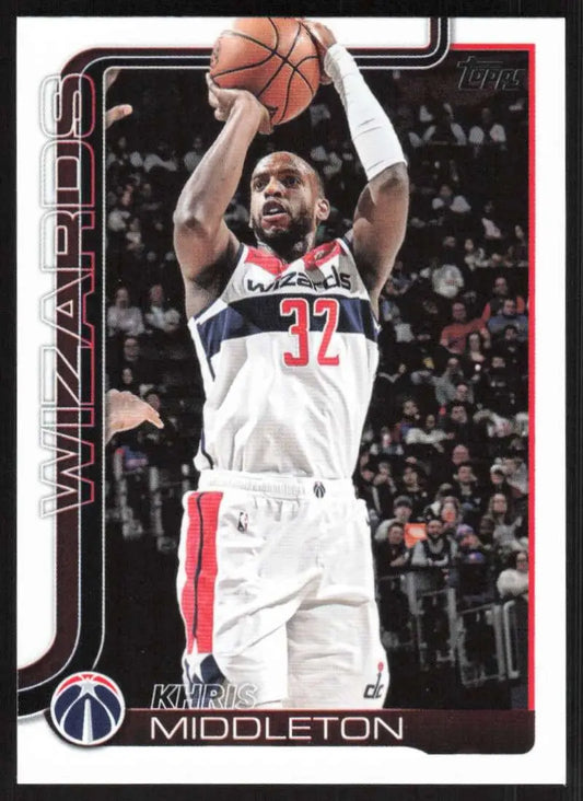 2025-26 Topps #100 Khris Middleton NM-MT Wizards ID:80805 - Basketball Card Single