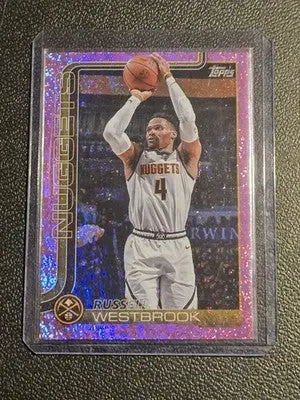 2025-26 Topps #104 Russell Westbrook Pink Holo Foil - Basketball Card Single
