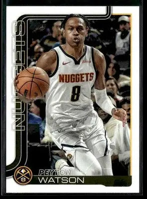 2025-26 Topps #106 Peyton Watson - Basketball Card Single