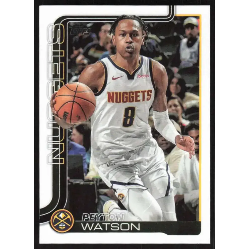 2025-26 Topps #106 Peyton Watson NM-MT Denver Nuggets Basketball Card - Basketball Card Single