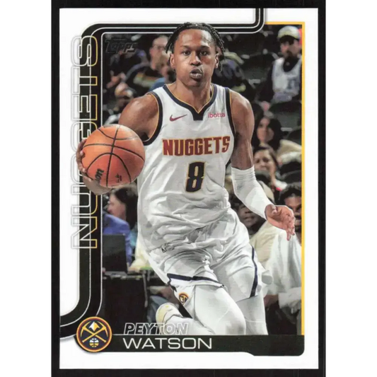 2025-26 Topps #106 Peyton Watson NM-MT Denver Nuggets Basketball Card
