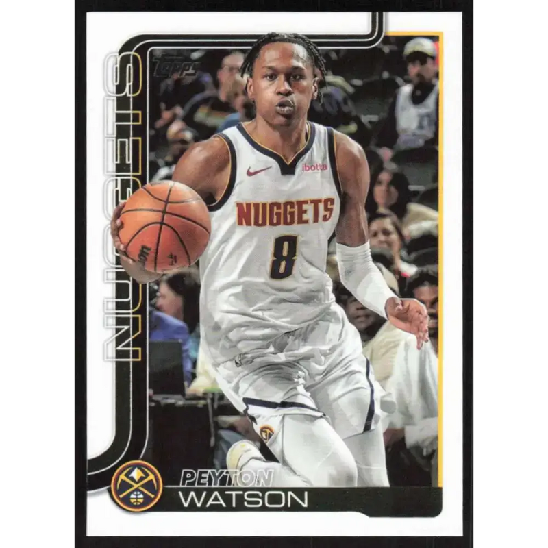 2025-26 Topps #106 Peyton Watson NM-MT Denver Nuggets Basketball Card - Basketball Card Single