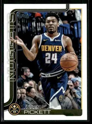2025-26 Topps #107 Jalen Pickett - Basketball Card Single