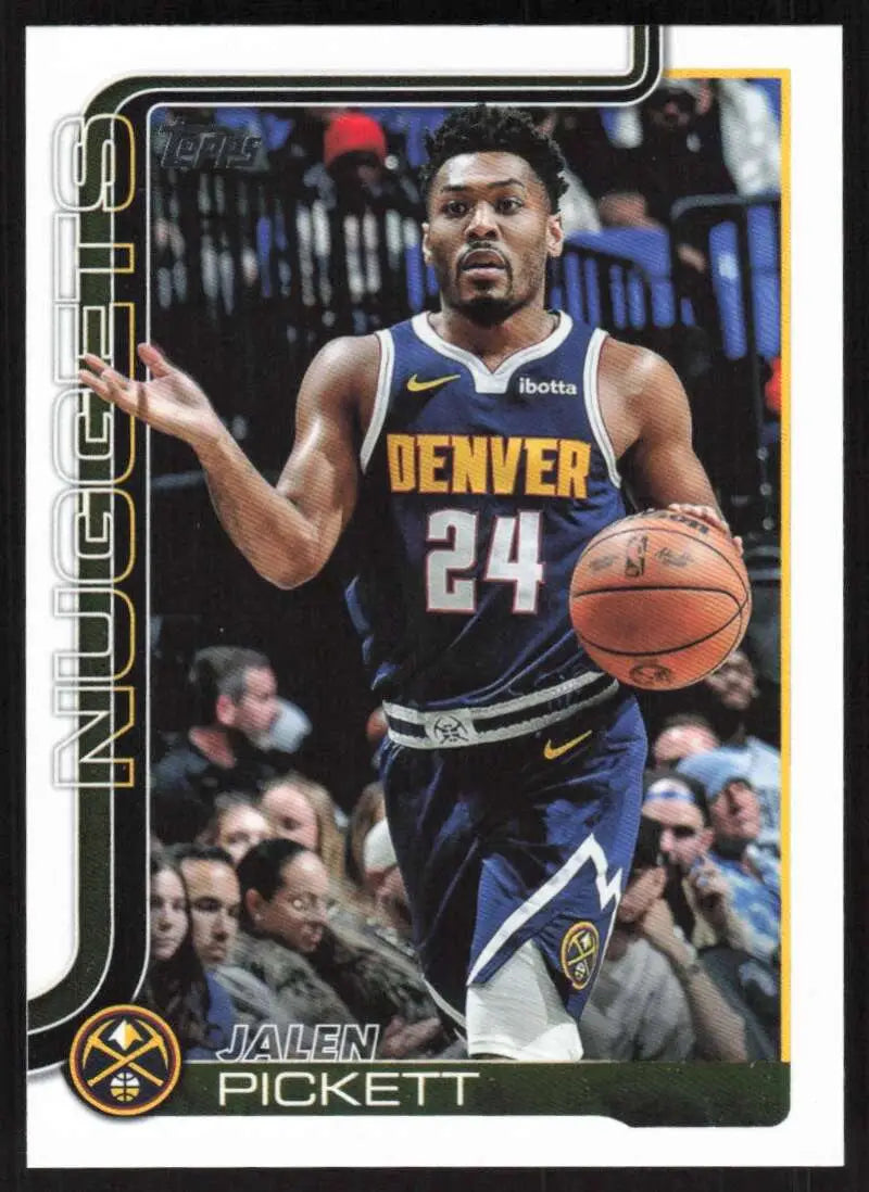 2025-26 Topps #107 Jalen Pickett NM-MT Denver Nuggets Basketball Card - Basketball Card Single
