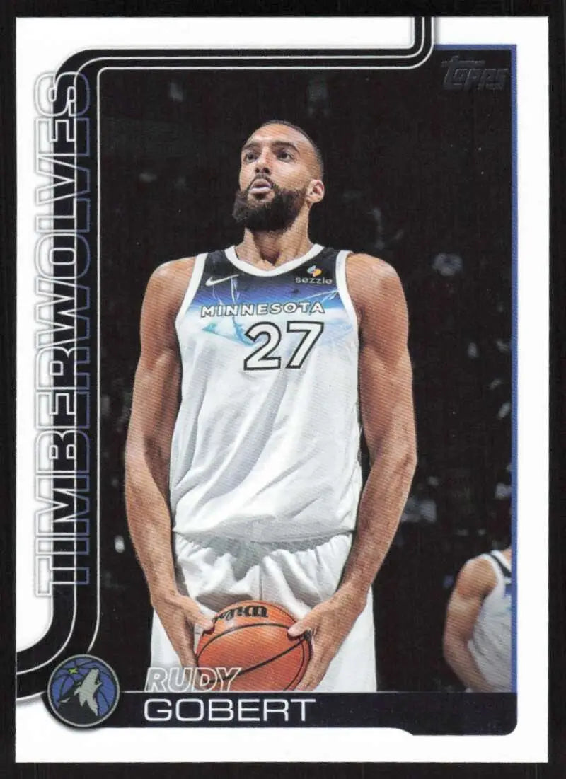 2025-26 Topps #111 Rudy Gobert NM-MT Minnesota Timberwolves Basketball Card - Basketball Card Single