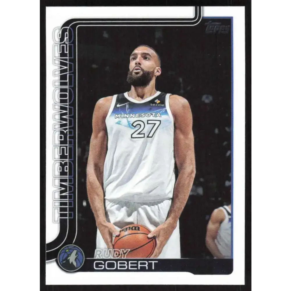 2025-26 Topps #111 Rudy Gobert NM-MT Minnesota Timberwolves Basketball Card - Basketball Card Single