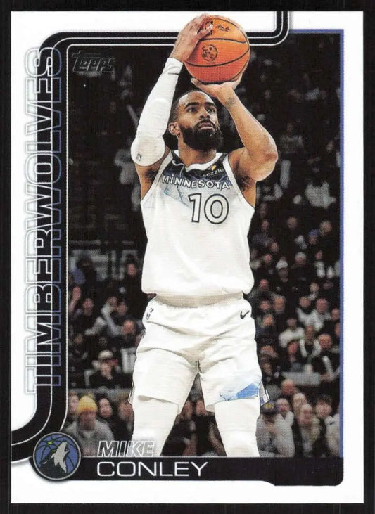 2025-26 Topps #112 Mike Conley NM-MT Minnesota Timberwolves Basketball Card - Basketball Card Single