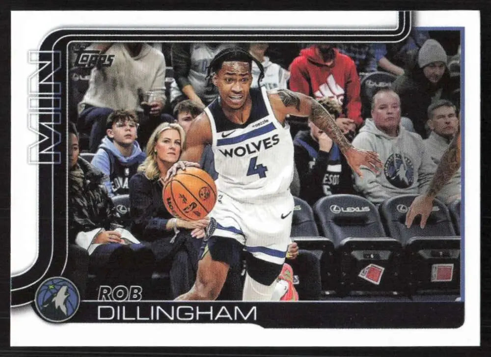 2025-26 Topps #114 Rob Dillingham NM-MT Minnesota Timberwolves Basketball Card - Basketball Card Single