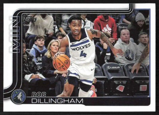 2025-26 Topps #114 Rob Dillingham NM-MT Minnesota Timberwolves Basketball Card - Basketball Card Single
