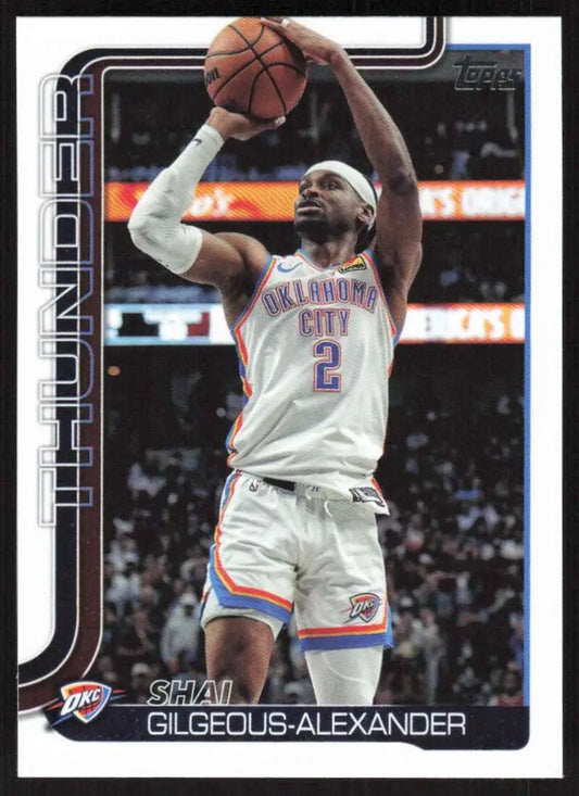 2025-26 Topps #115 Shai Gilgeous-Alexander NM-MT Oklahoma City Thunder Basketball Card - Basketball Card Single