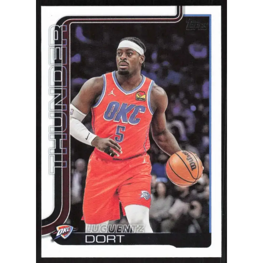 2025-26 Topps #117 Luguentz Dort NM-MT Oklahoma City Thunder Basketball Card