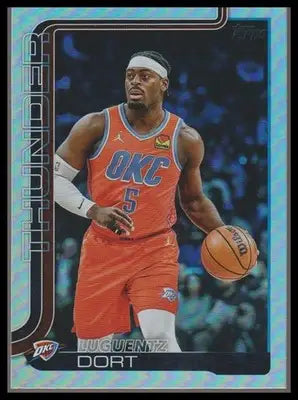 2025-26 Topps #117 Luguentz Dort Rainbow Foilboard