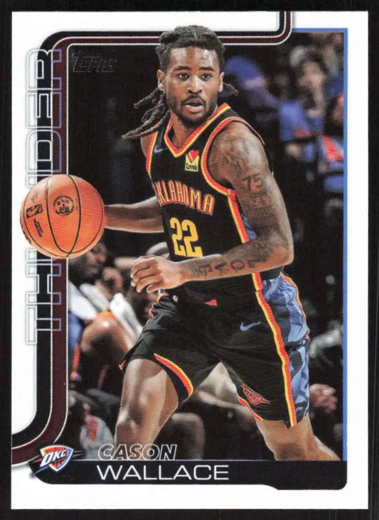 2025-26 Topps #119 Cason Wallace NM-MT Oklahoma City Thunder Basketball Card - Basketball Card Single