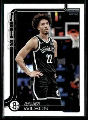 2025-26 Topps #12 Jalen Wilson - Basketball Card Single
