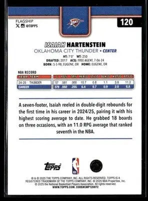 2025-26 Topps #120 Isaiah Hartenstein - Basketball Card Single