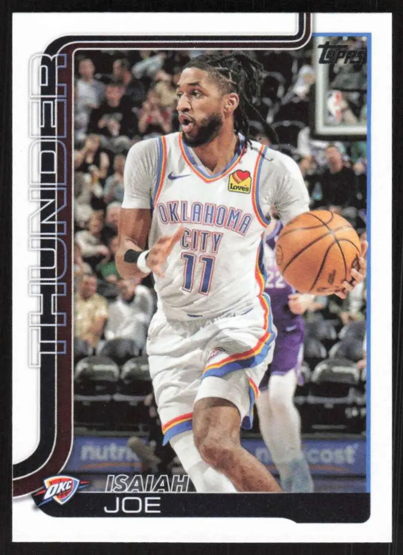 2025-26 Topps #121 Isaiah Joe NM-MT Oklahoma City Thunder Basketball Card - Basketball Card Single