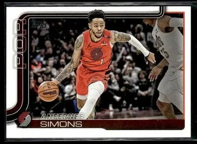 2025-26 Topps #123 Anfernee Simons - Basketball Card Single