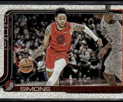 2025-26 Topps #123 Anfernee Simons Sandglitter - Basketball Card Single