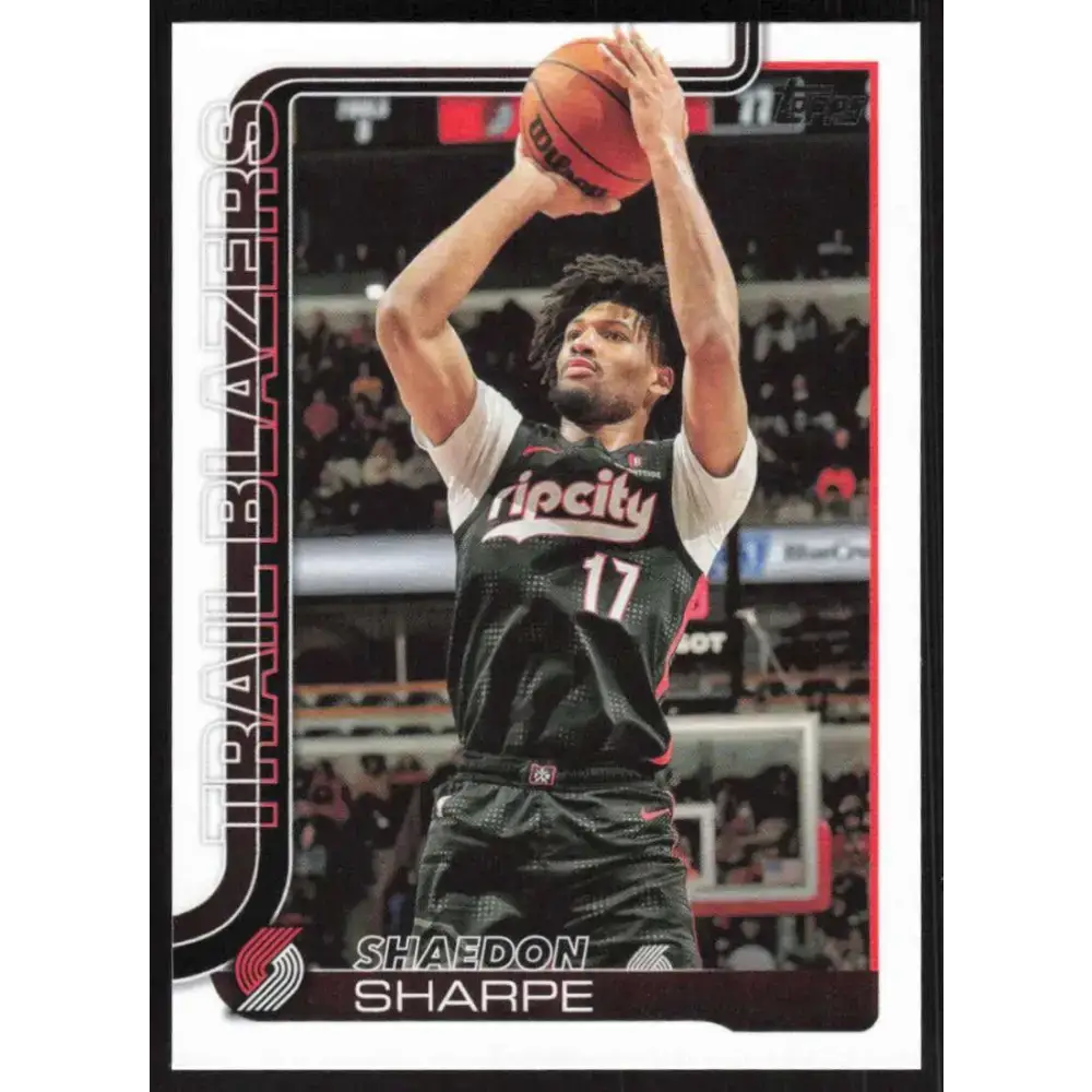 2025-26 Topps #127 Shaedon Sharpe NM-MT Portland Trail Blazers Basketball Card - Basketball Card Single