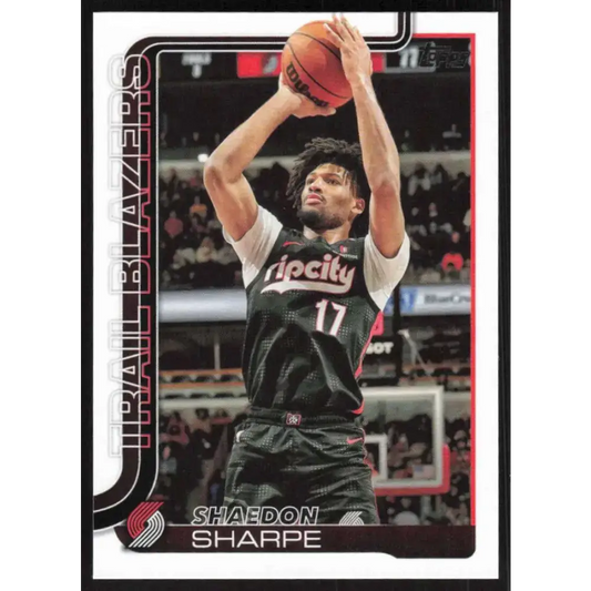 2025-26 Topps #127 Shaedon Sharpe NM-MT Portland Trail Blazers Basketball Card