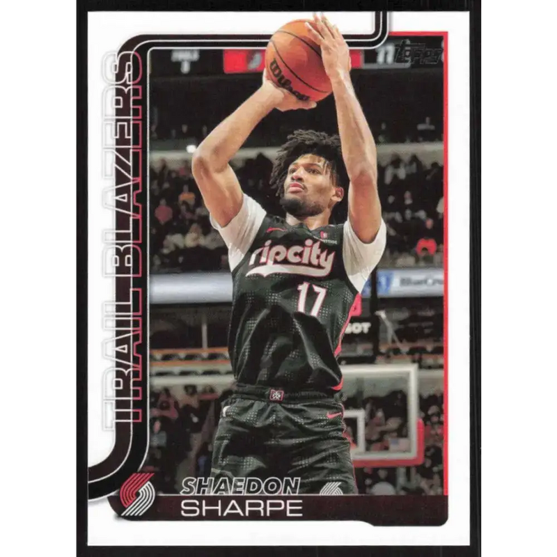 2025-26 Topps #127 Shaedon Sharpe NM-MT Portland Trail Blazers Basketball Card - Basketball Card Single