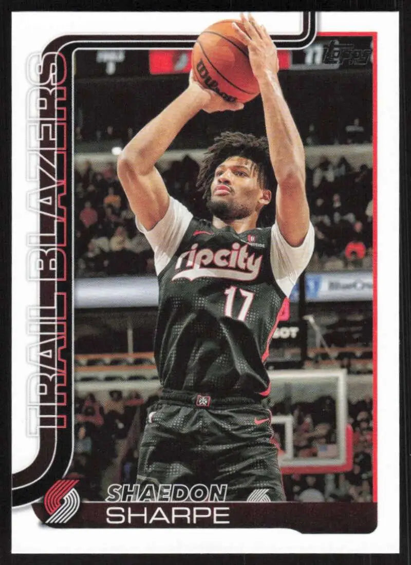 2025-26 Topps #127 Shaedon Sharpe NM-MT Portland Trail Blazers Basketball Card - Basketball Card Single