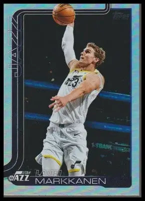 2025-26 Topps #129 Lauri Markkanen Holo Foil Jazz