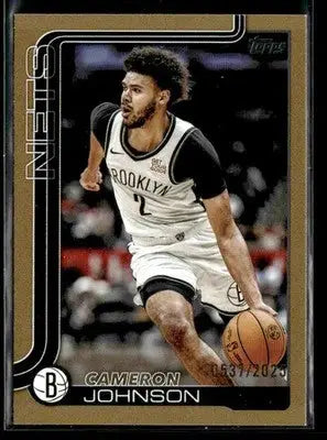 2025-26 Topps #13 Cameron Johnson Gold #/2025 - Basketball Card Single