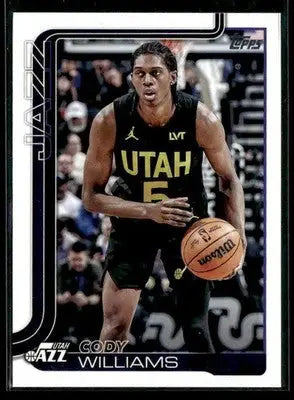 2025-26 Topps #130 Cody Williams - Basketball Card Single