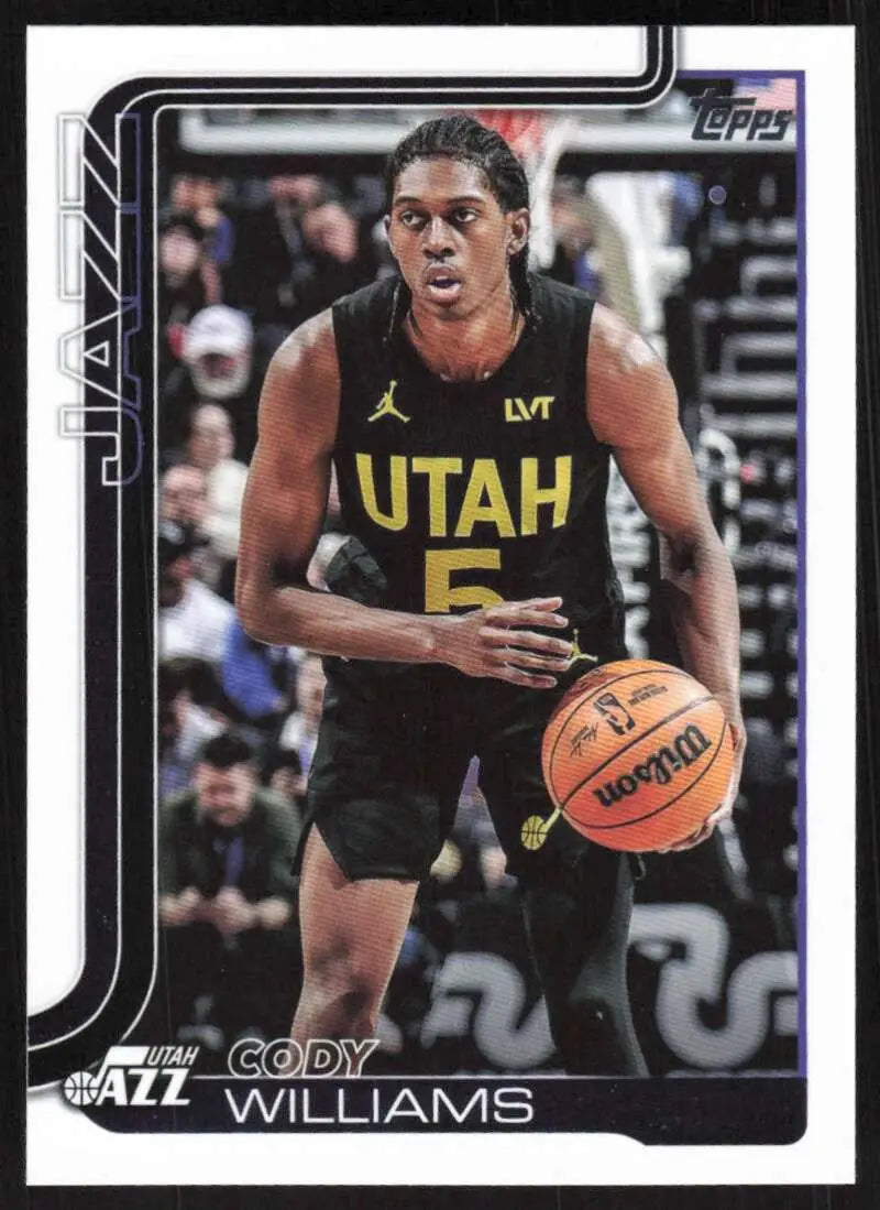 2025-26 Topps #130 Cody Williams NM-MT Utah Jazz Basketball Card