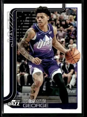 2025-26 Topps #131 Keyonte George Base Utah Jazz