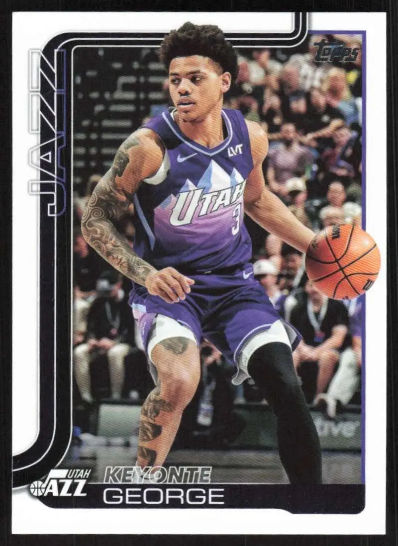 2025-26 Topps #131 Keyonte George NM-MT Utah Jazz Basketball Card - Basketball Card Single