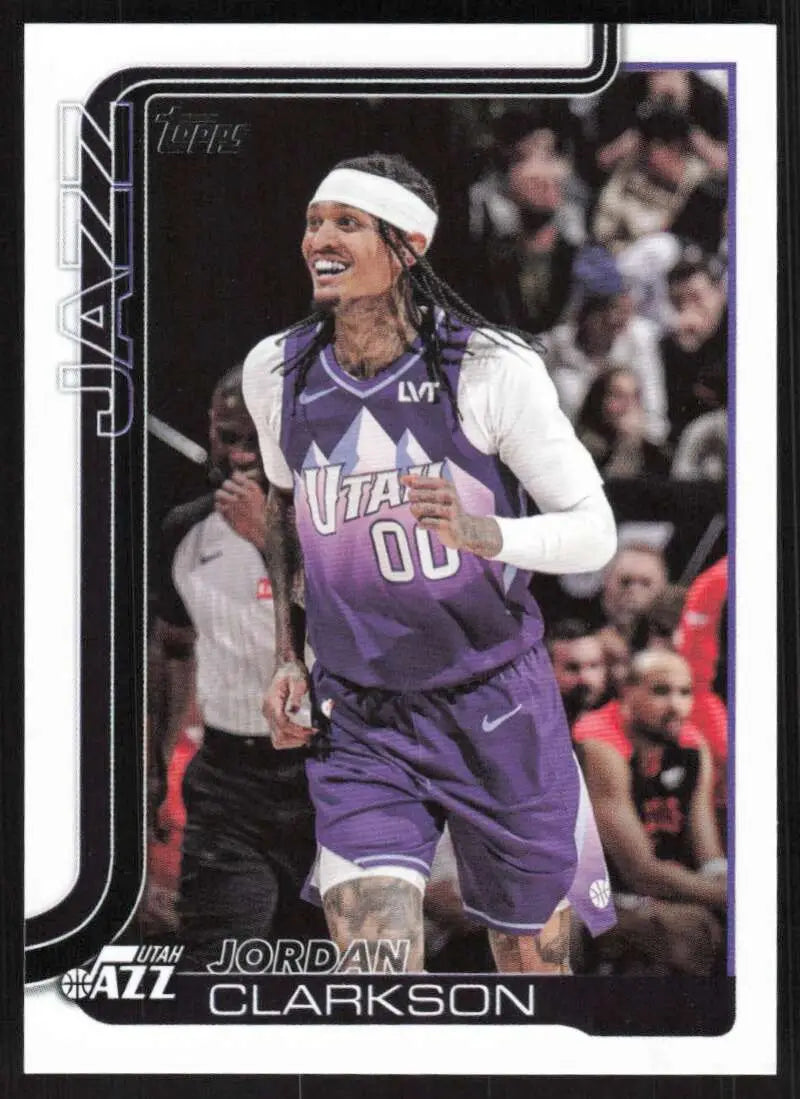 2025-26 Topps #132 Jordan Clarkson NM-MT Utah Jazz Basketball Card - Basketball Card Single