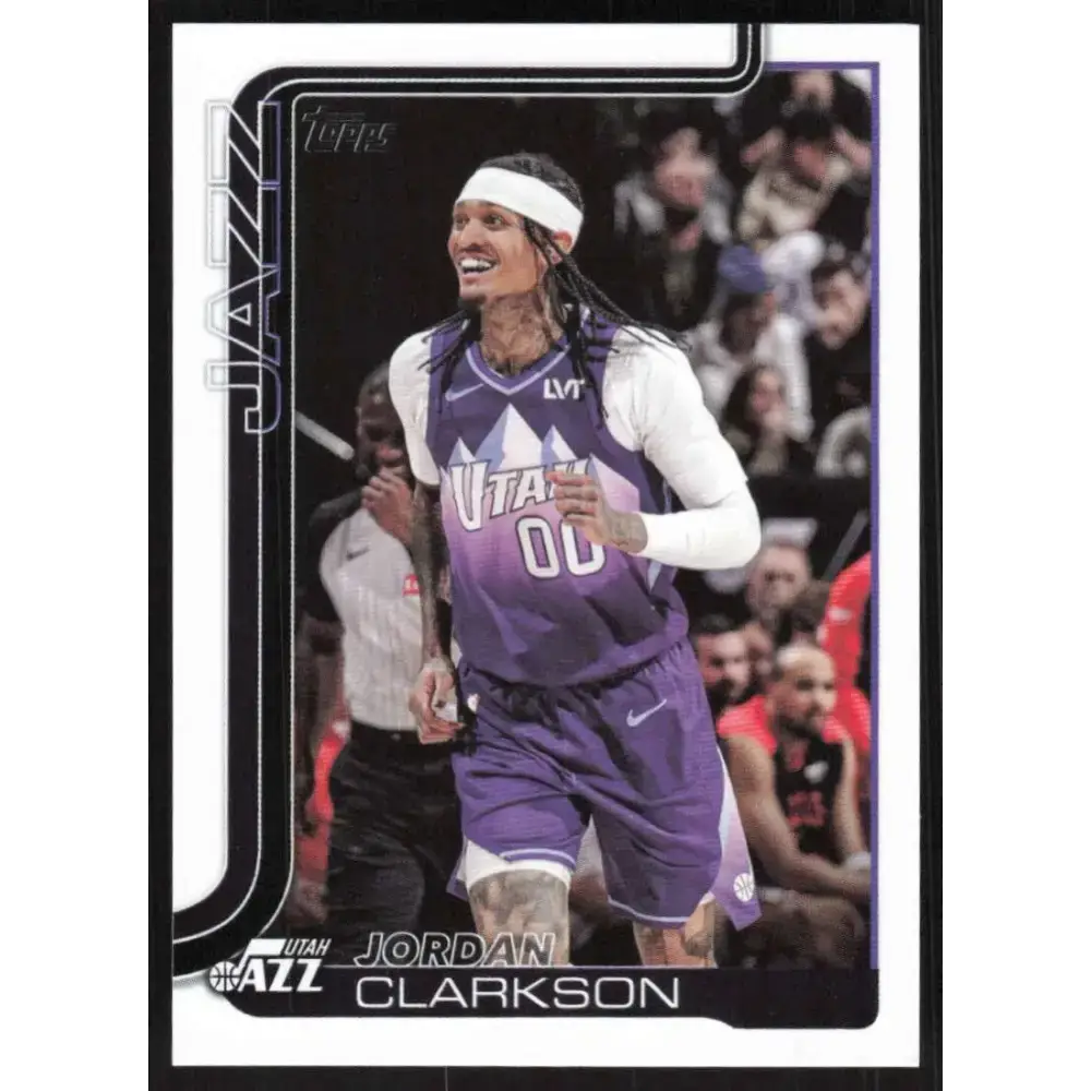 2025-26 Topps #132 Jordan Clarkson NM-MT Utah Jazz Basketball Card - Basketball Card Single