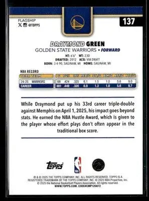 2025-26 Topps #137 Draymond Green