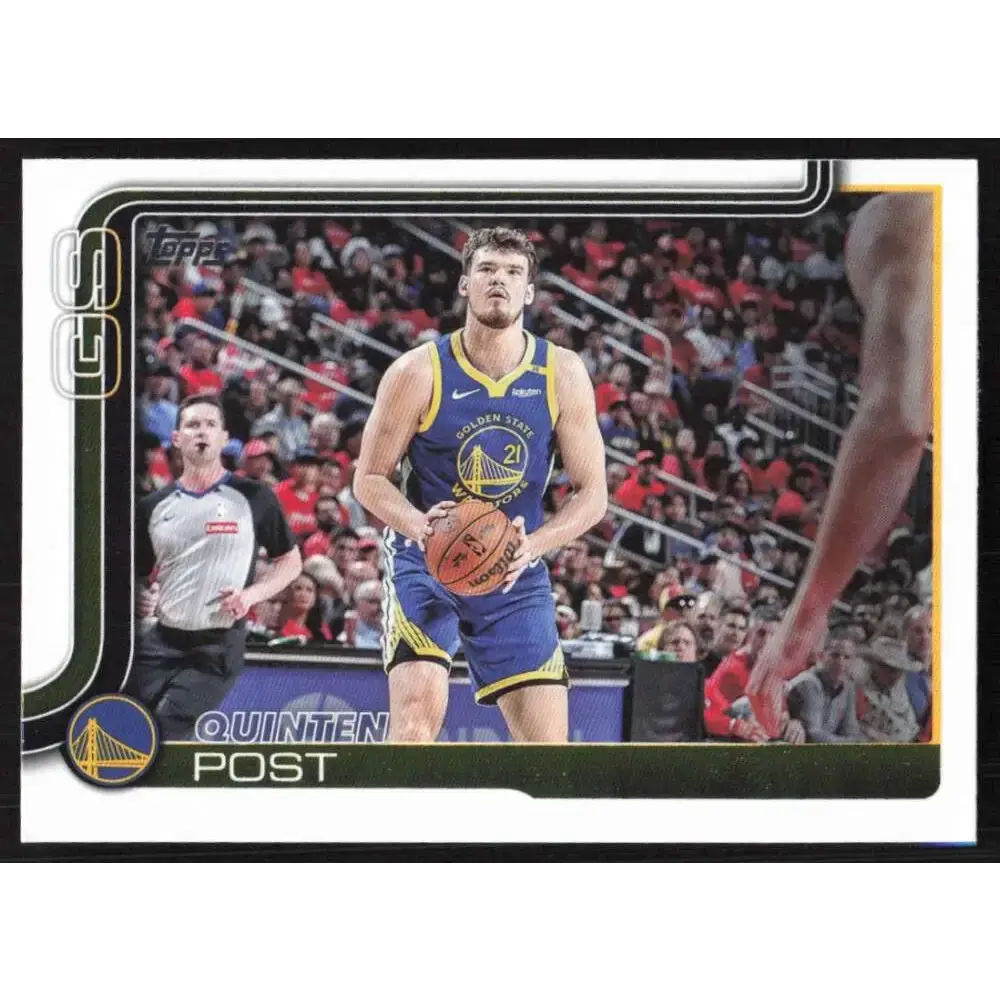 2025-26 Topps #139 Quinten Post NM-MT Golden State Warriors Basketball Card - Basketball Card Single