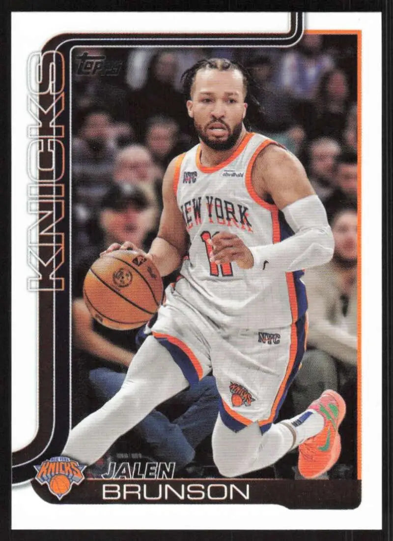 2025-26 Topps #14 Jalen Brunson NM-MT New York Knicks Basketball Card