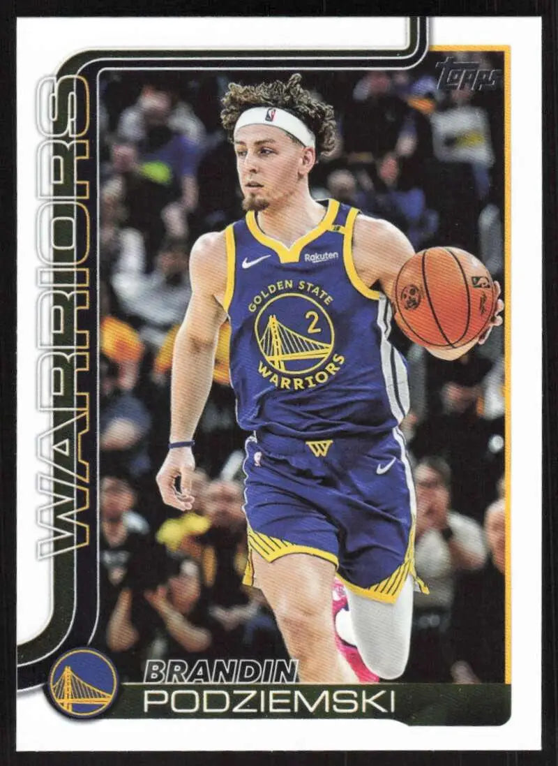 2025-26 Topps #141 Brandin Podziemski NM-MT Golden State Warriors Basketball Card