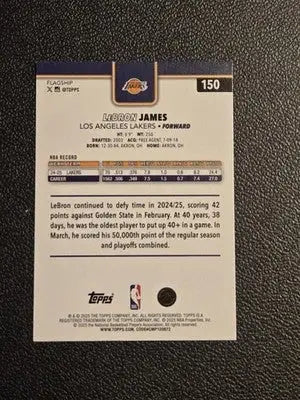 2025-26 Topps #150 LeBron James - Basketball Card Single