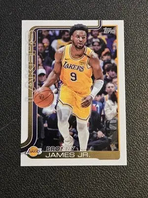 2025-26 Topps #152 Bronny James Jr. - Basketball Card Single
