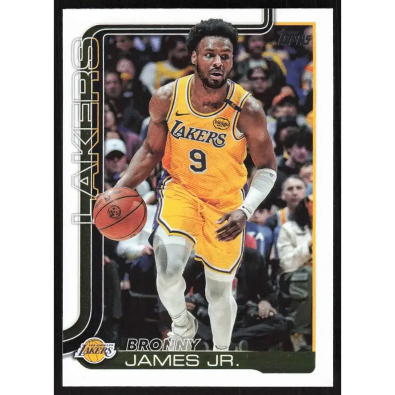 2025-26 Topps #152 Bronny James Jr. NM-MT Los Angeles Lakers Basketball Card - Basketball Card Single