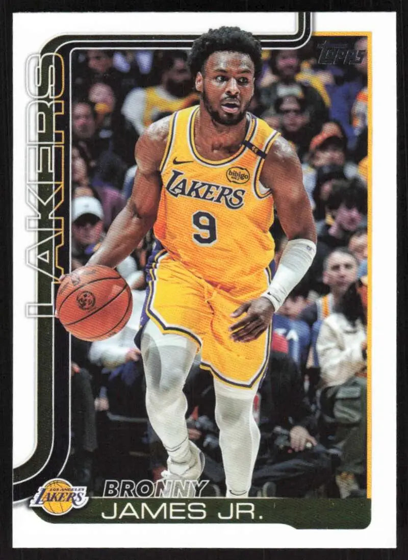 2025-26 Topps #152 Bronny James Jr. NM-MT Los Angeles Lakers Basketball Card - Basketball Card Single